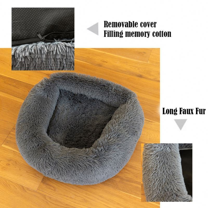 Two Ways Use Outdoor Travel Safety Dog Sofa Bed Seat Pet Car Booster Seat Faux Fur soft warm dog cat safety seat