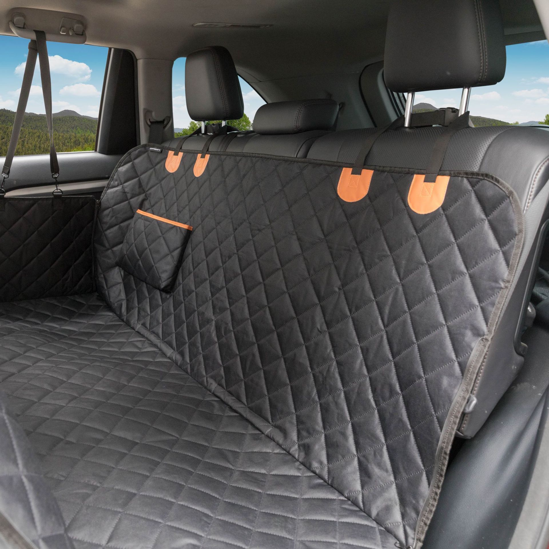 Summer Outdoor Travel dog mattress Pet Car Seat large dog car back seat bed easy to install black Dog Car Seat Cover Hammock mat