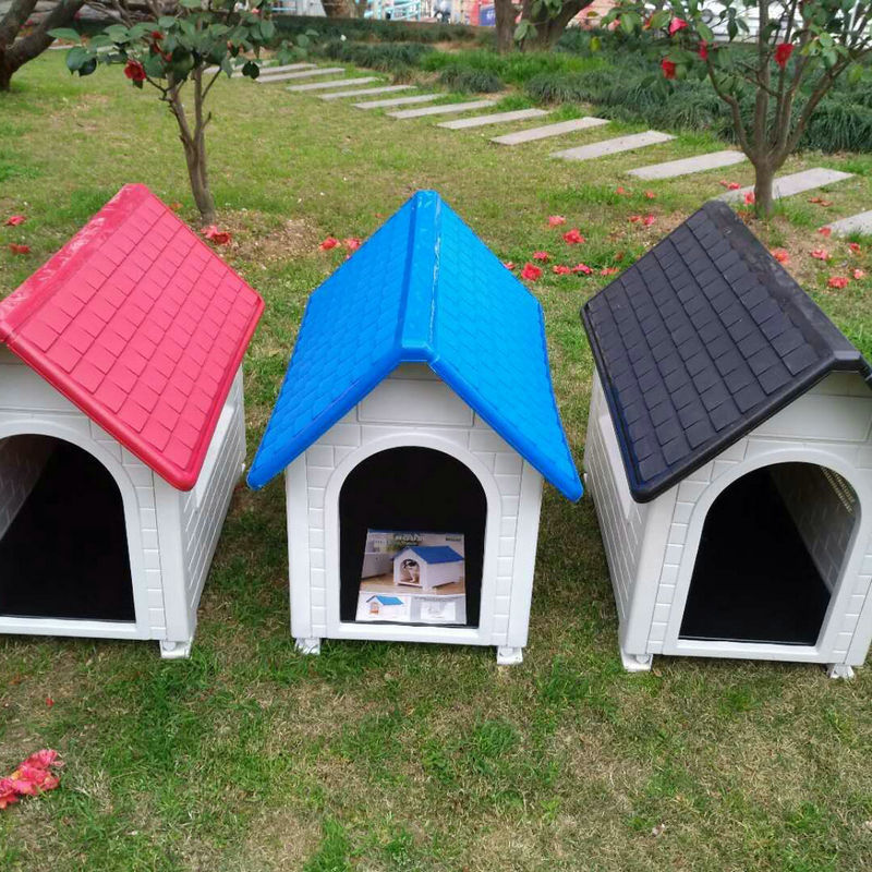 Wholesale dog kennel rainproof Pet House foldable large plastic dog house large outdoor modern dog cat home