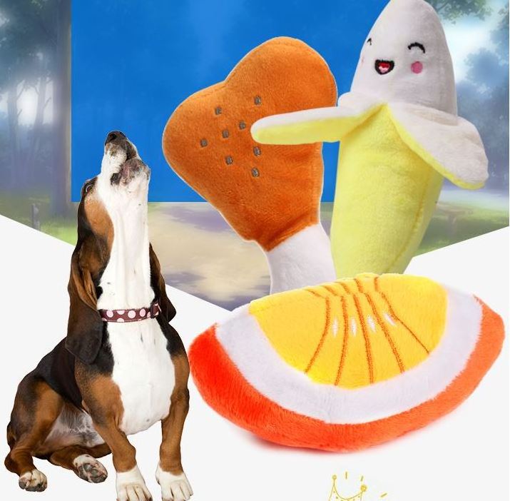 Training dog skills outdoor pet tot portable cute Pets Bite Cute Pet Dog Squeaky soft Chew Bone Plush Toys