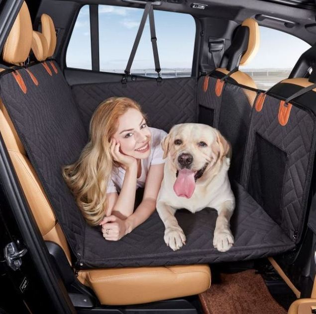 Summer Outdoor Travel dog mattress Pet Car Seat large dog car back seat bed easy to install black Dog Car Seat Cover Hammock mat