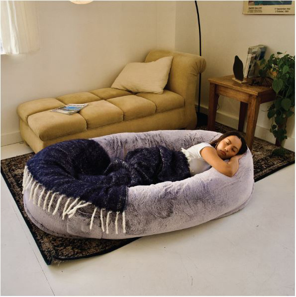 Luxury cute Plufl Dog Bed For Human long plush Fluffy Pet Bed luxury Anti-slip Giant human Dog Bedding calming Pet Dog Mat Sofa