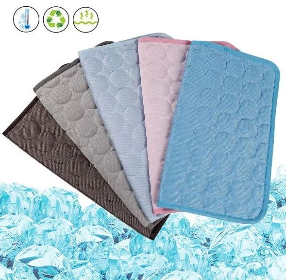 XXL Large dog mat pet ice silk self Cooling bed for summer dog mat comfortable calming outdoor and indoor pet bed