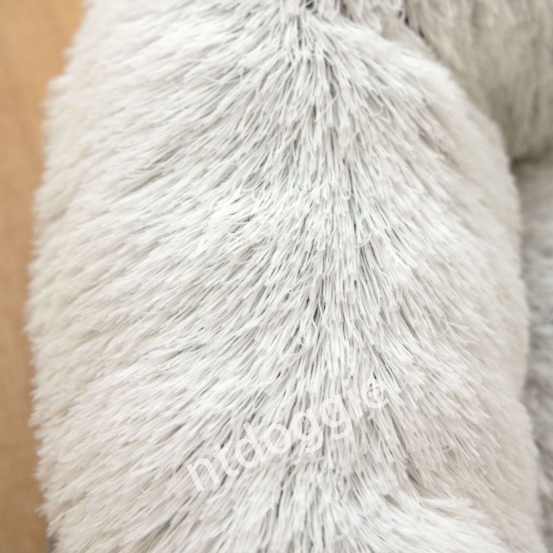 Dropshipping Wholesale Winter Warm Faux Fur Cuddler Round Donut Cat Bed Dog Cushion Bed