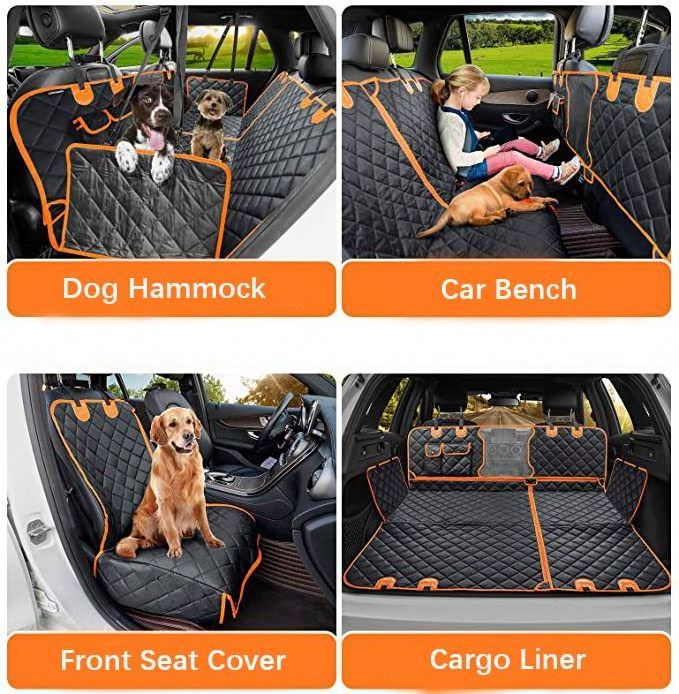 1688 online Dropshipping waterproof Car dog back seat cover nonslip car pet cushions car pet seat covers for dogs