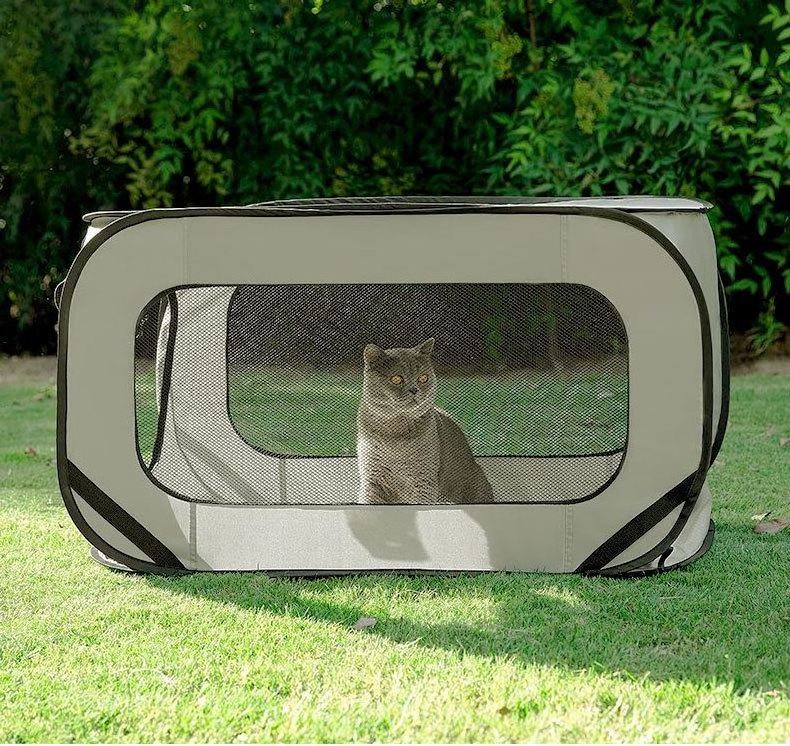 Hot selling cat outdoor nest breathable folding Portable Dog Cat Carrier pet travel Cage waterproof cat tent bed