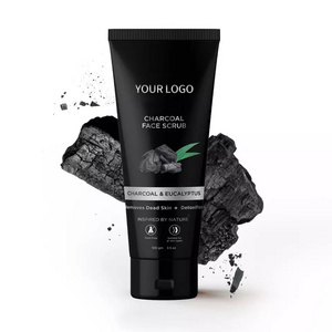 Private Label Skin Care Product Anti Acne Hydrating Face Wash Organic Charcoal Foaming Cleansing Gentle Facial Scrub