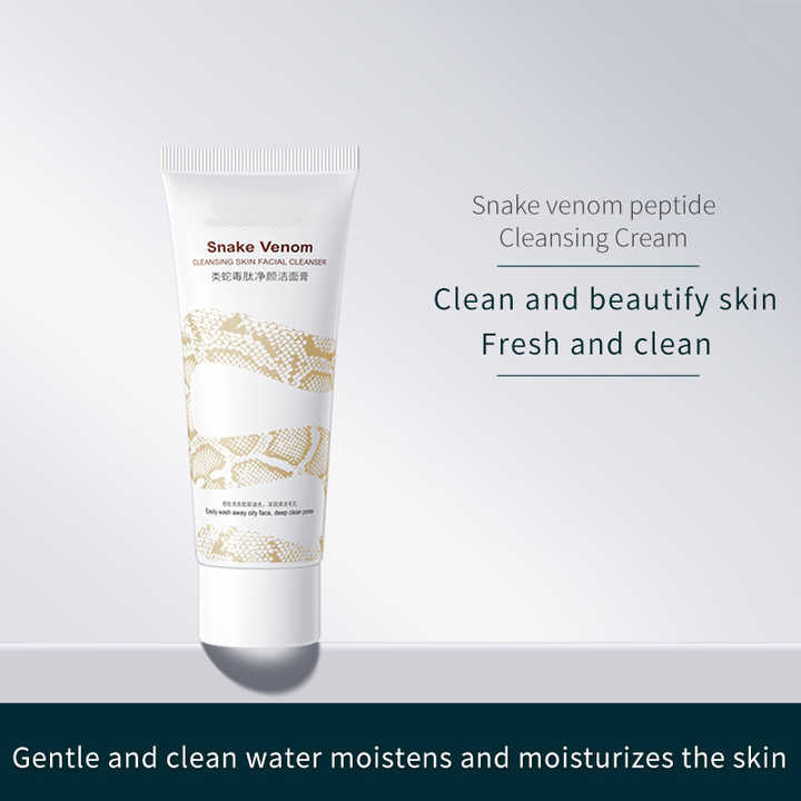 Customized Face Snail Cleanser Sensitive Skin Care Products Face Wash Whitening Smiling Face Instant Facial Cleanser Wholesale