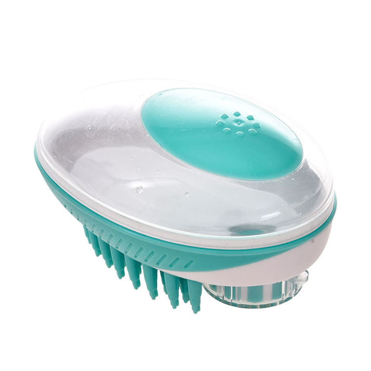 Pet Bath Brushes Shampoo Dispense Dog Grooming Shower Brush dog Massage Brush