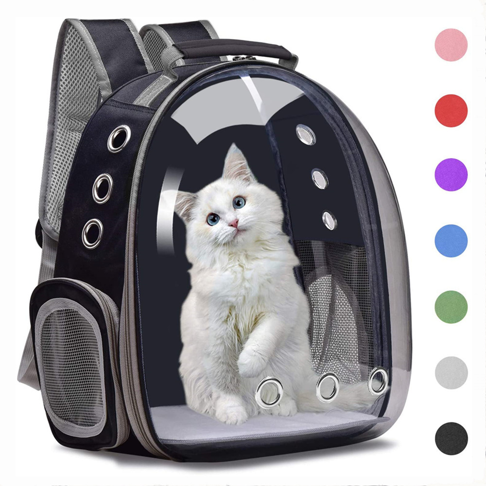 Hot Sale Transparent Breathable Portable Fashion Pet Cat Dog Travel Bags Pet Small Animal Carrier Backpack