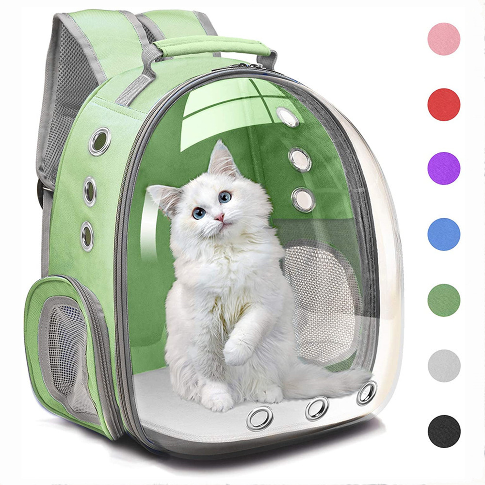 Hot Sale Transparent Breathable Portable Fashion Pet Cat Dog Travel Bags Pet Small Animal Carrier Backpack