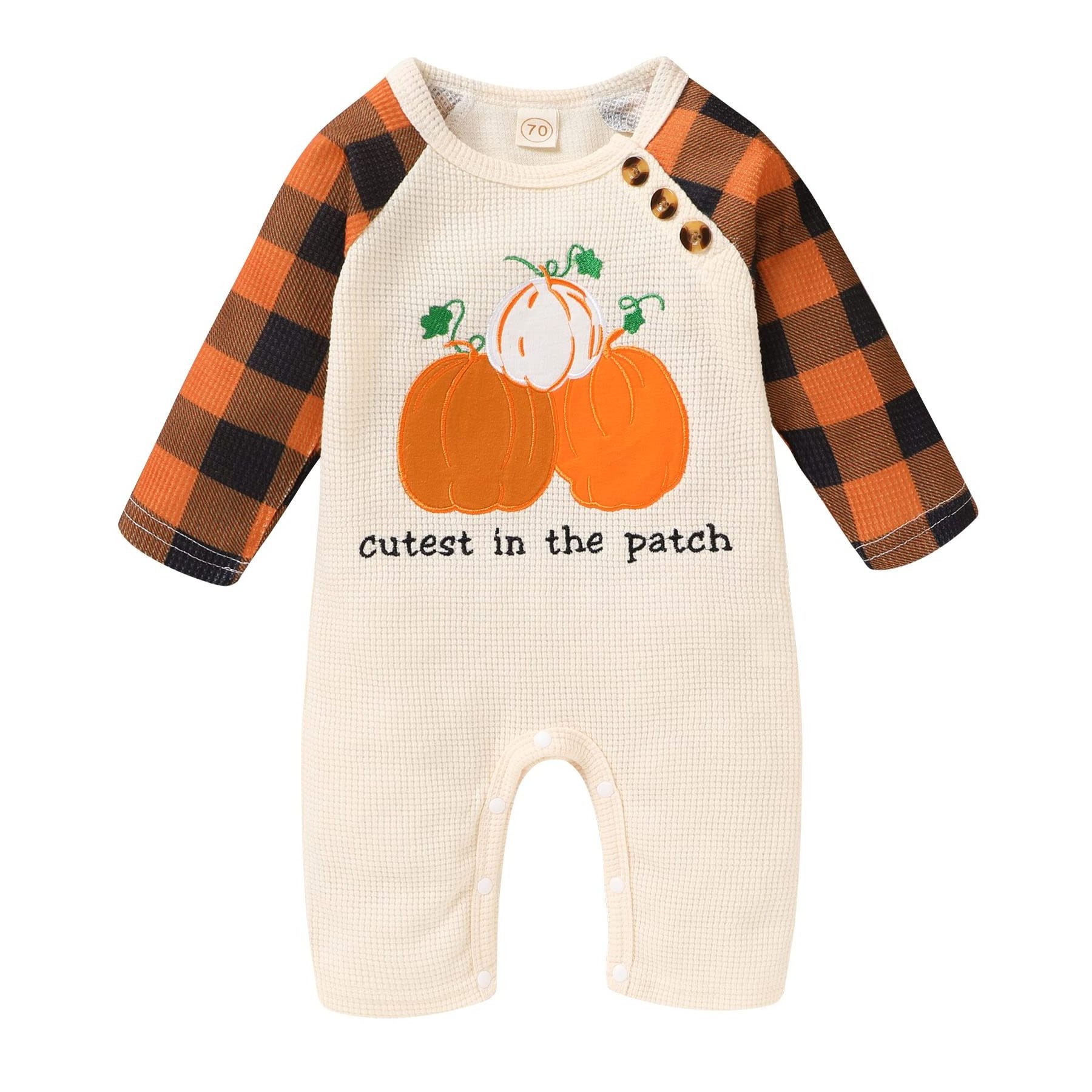 Halloween Costumes For Kids Clearance Newborn Two Pumpkin Outfit Halloween Pjs 9 Month Baby Jumpsuit Toddler Rompers Clothes