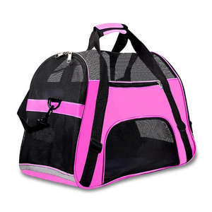 Nylon Rainproof Pet Supply Travel Carriers Bag Foldable Dog Outgoing Bag Breathable Packages Cat Carrier Bag