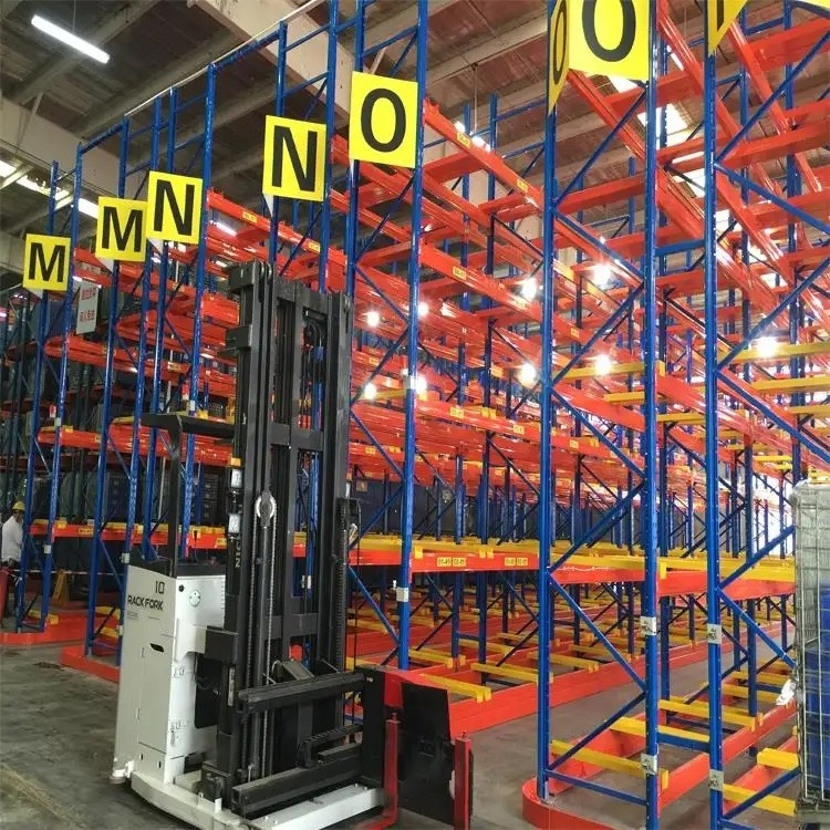 Peterack Very Narrow Aisle Rack Industrial Double Deep Pallet Racking System Warehouse Storage Rack Steel Shelving VNA Shelves