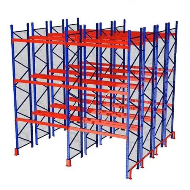 Peterack Very Narrow Aisle Rack Industrial Double Deep Pallet Racking System Warehouse Storage Rack Steel Shelving VNA Shelves