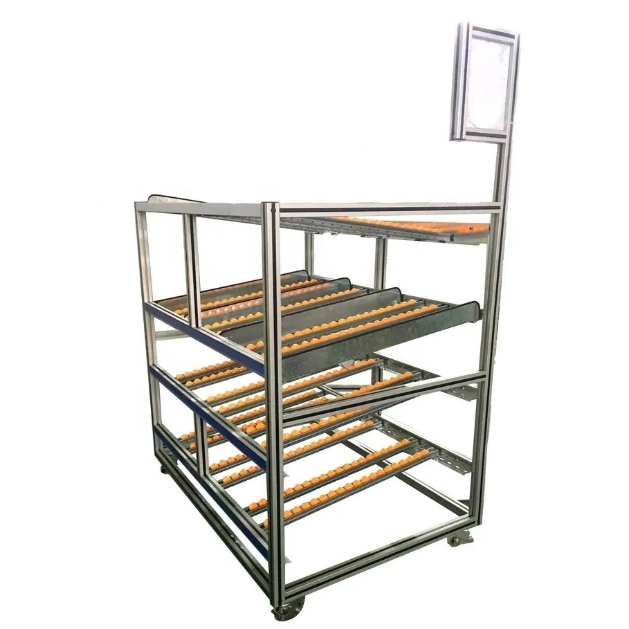 Storage system automatic tall shelf selective steel used pallet running racking