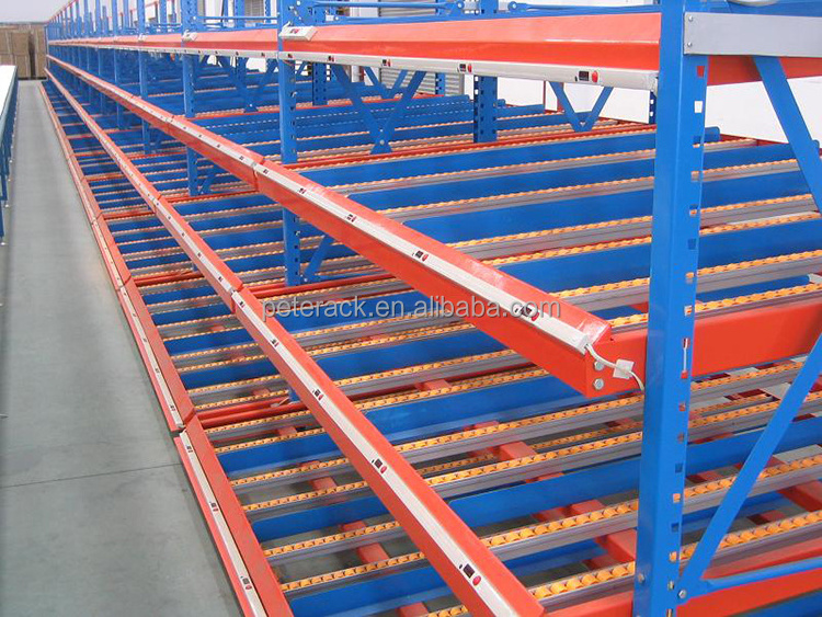 Storage system automatic tall shelf selective steel used pallet running racking