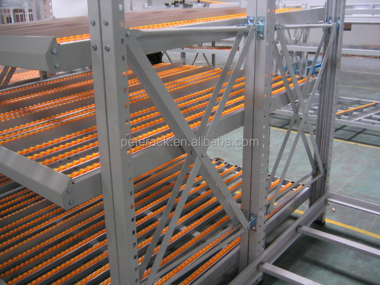 Storage system automatic tall shelf selective steel used pallet running racking