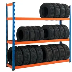 Peterack adjustable tyre racks system tire stacking shelves warehouse storage medium Duty Metal Shelving Industrial