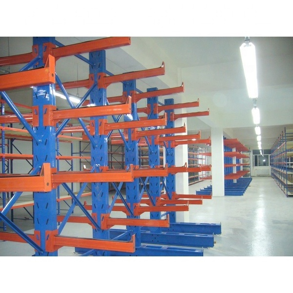 Safety Heavy Loading Cantilever Shelf Shelving Racking PVC Pipe Roll Out Stacking Racks Shelves industrial Steel hanging Pallet