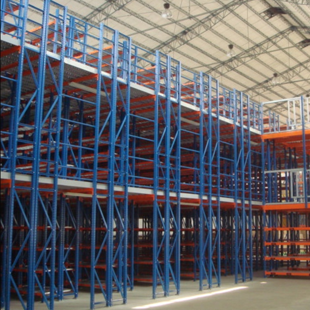 Max Use Of Your Warehouse Space Corrosion Protection High Grade Mezzanine Floor Rack System Kits