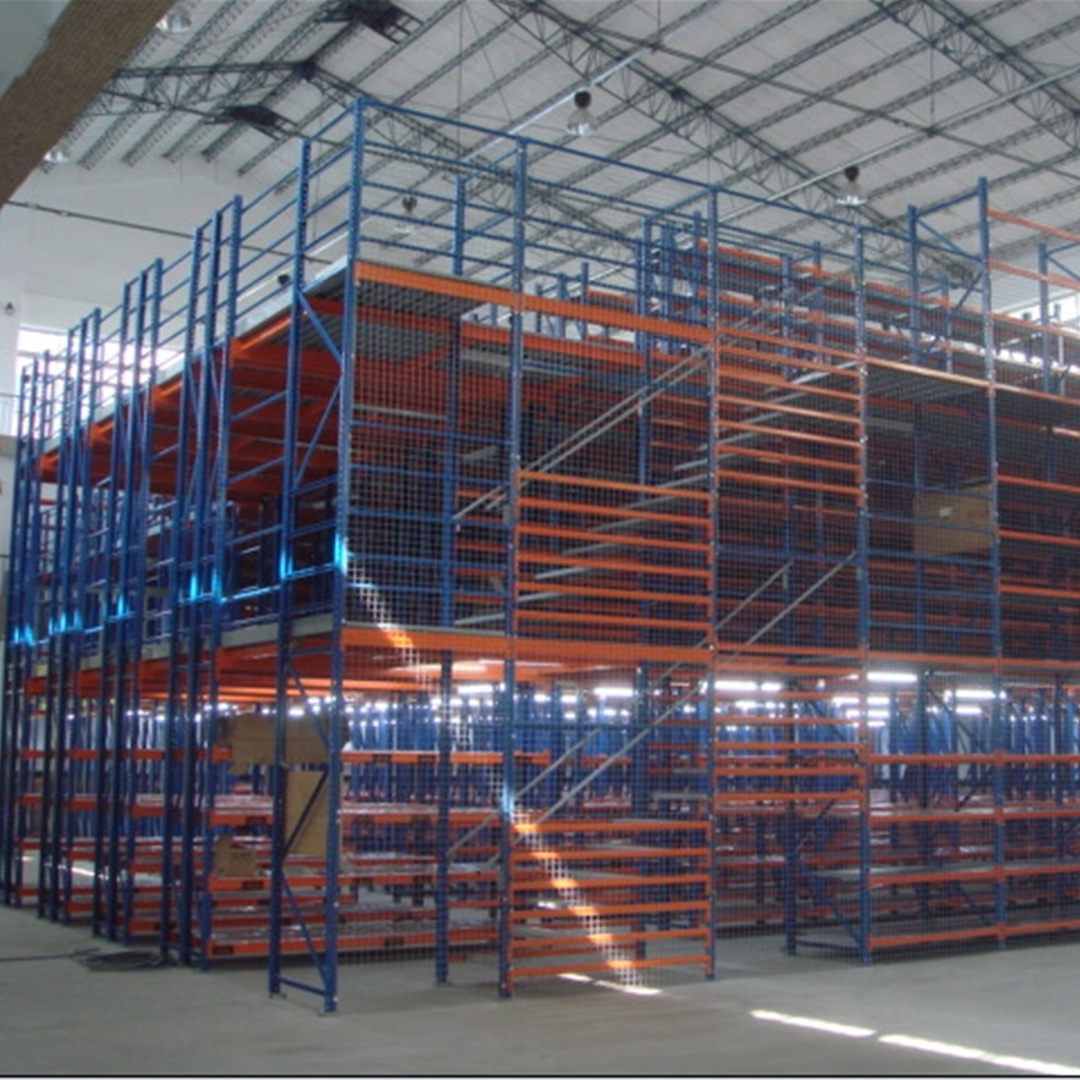 Max Use Of Your Warehouse Space Corrosion Protection High Grade Mezzanine Floor Rack System Kits