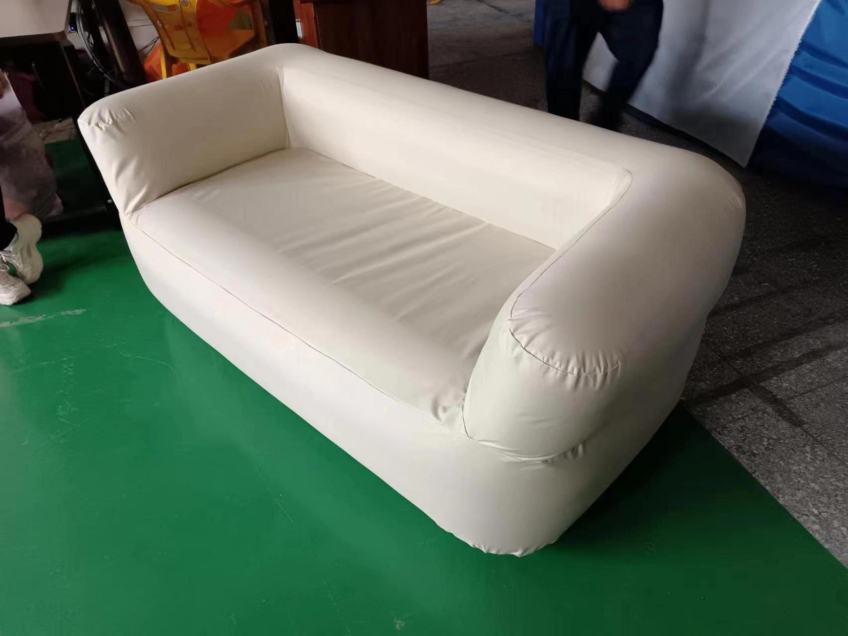 automatic red pink outdoor modern pvc inflatable tantra sofa and chair couch with pump sets lounger bed in corner nylon cover