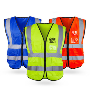 winter mens orange safety 3m reflective safety clothing jackets reflective work cycling vest windbreaker jacket tracksuit set