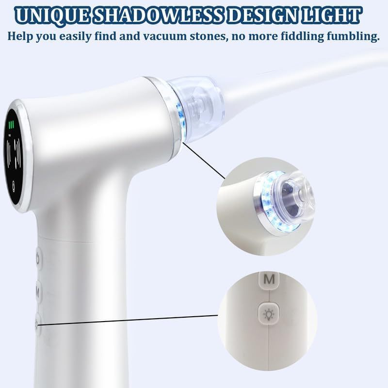 Tonsil Stone Vacuum Removal Kit with LED Light