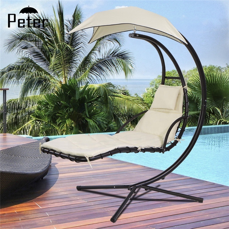 Outdoor Hanging Helicopter Hammock Adult Swing Chair Patio Swing Outdoor Day Bed Reclining Swing