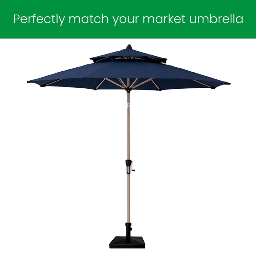 Outdoor Beach Patio Garden Umbrella Parts Plastic Tube Cement Filled Garden Umbrella Bases Stand Market Umbrella Holder