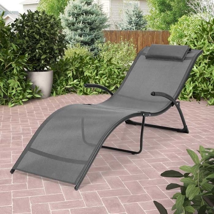 The Chaise Lounge Foldable Relax Lounge Chair in S Shape Wholesale Beach Pool Side Sun Foldable Lounger