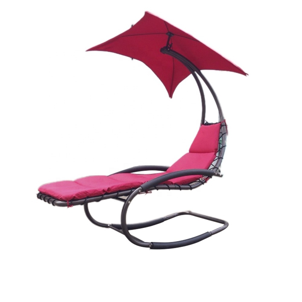 PH158 Arc Stand Swing Chair Rocking Chaise Lounge with Canopy