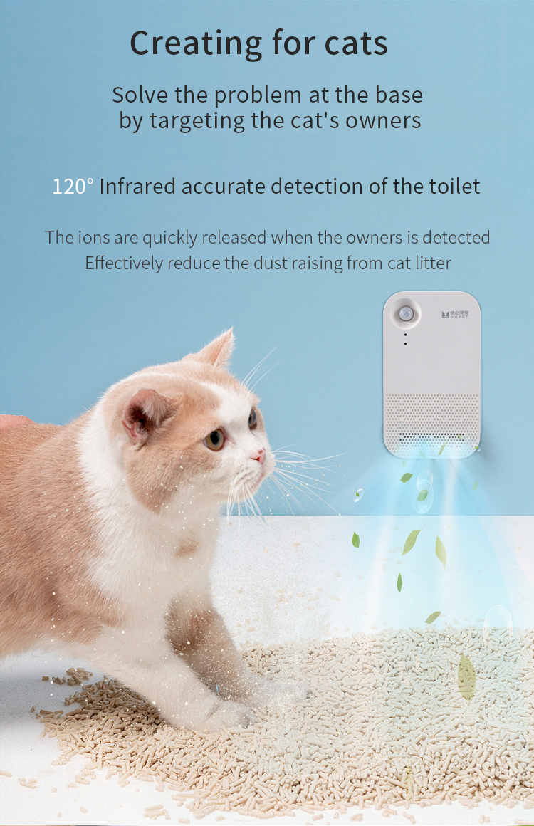 Refrigerator Deodorizer Household Air Purifier Pet Cat Litter Box Deodorizer Sensitive Germicidal Cat Deodorizer