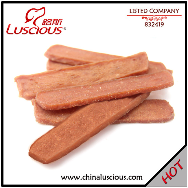 Rabbit Ear dog treats chicken jerky pet food factory   100% pet snack supplier