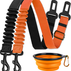 Amz oht sell pet accessories adjustable dog safety belt leads car vehicle seat belt pet seatbelt