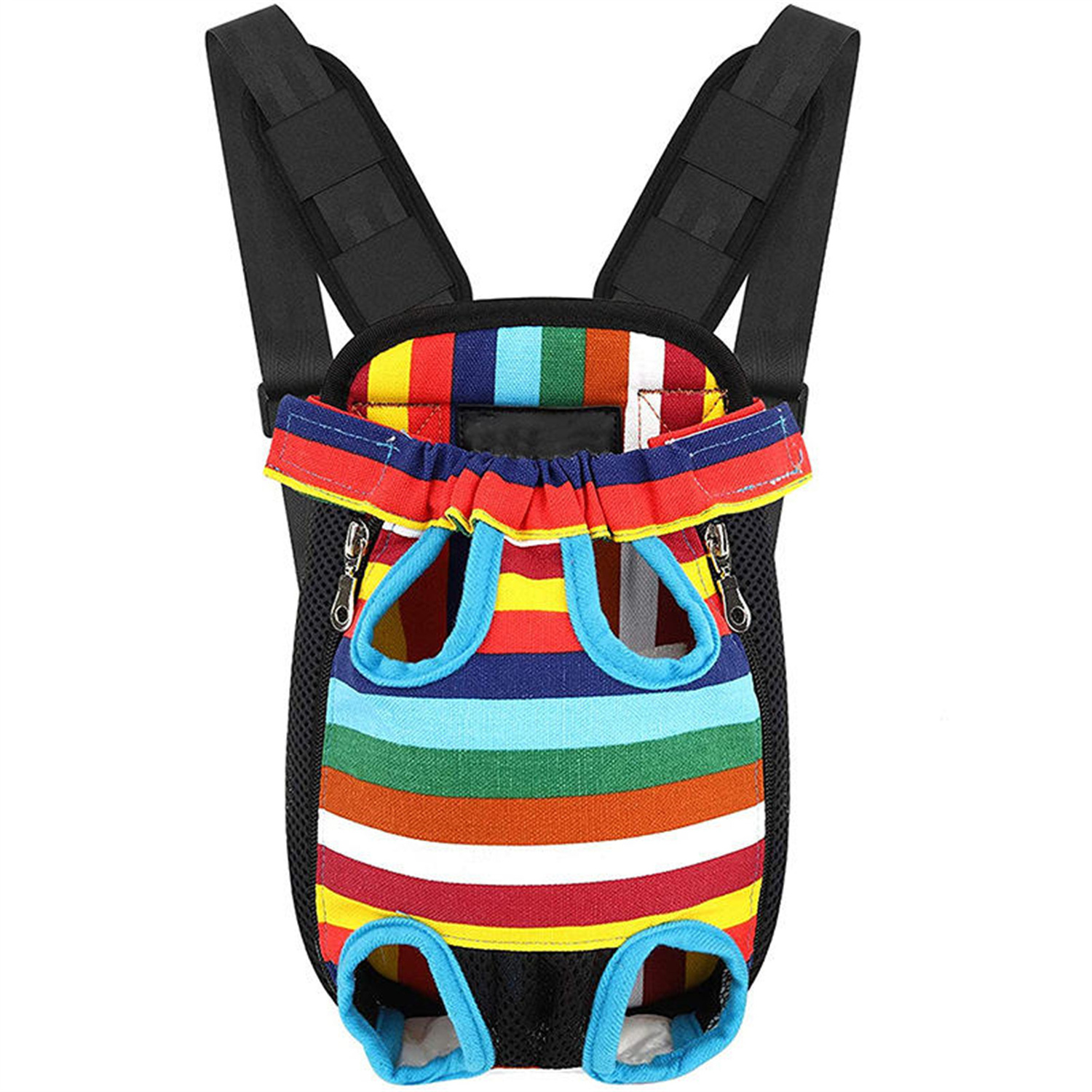 Colorful private label adjustable hiking travel outdoor portable dog front shoulder carrier dog carrier backpacks