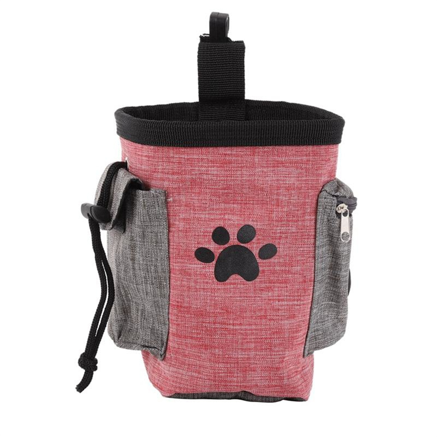 portable pet accessories dog treat training pouch side bag with poop bag dispenser waist pouch