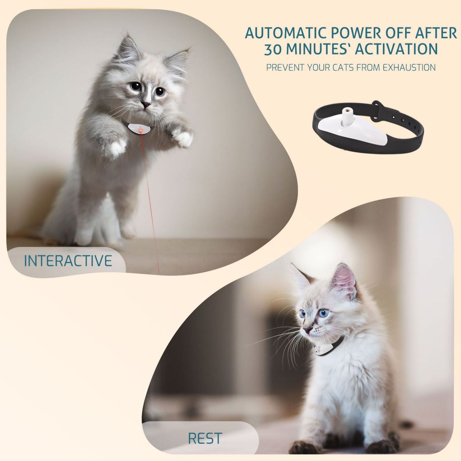 Electric automatic pet interactive toys rotating butterfly fluttering sound cat exercise toy