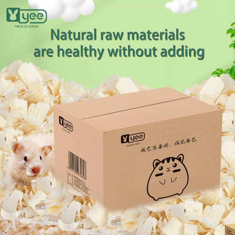 YEE Hamster Bedding Pet Bed Wood Chipper Wood Shavings Pets Wood Shaving For Small Pets Hamster Using