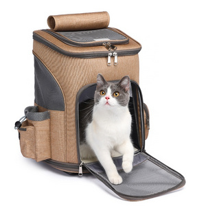 2023 Waterproof Cat Dog Pet Carrying Bag Pet Backpack Portable Pet Rolling Carrier with Wheels