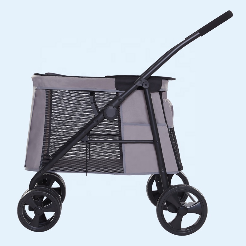 Cheap 600D Oxford Durable Pet Trolley Dog Stroller Extra Large Dog Pet Stroller for Dogs Cats