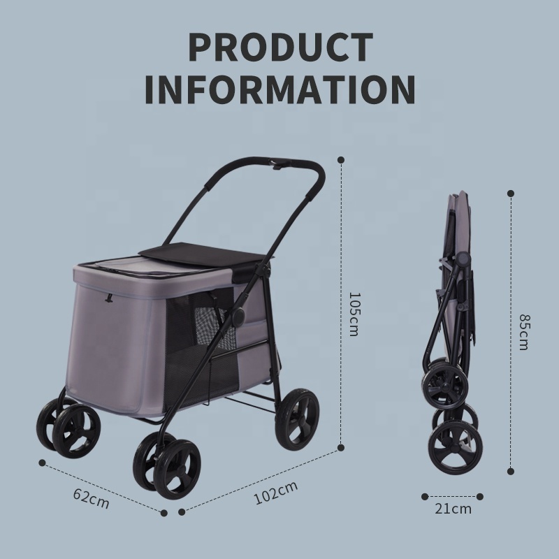 Pet Dog Stroller And Pet Trailer for Small And Medium Dogs,Heavy-Duty Pet Strollers,Premium Dog Buggies with 4 wheels