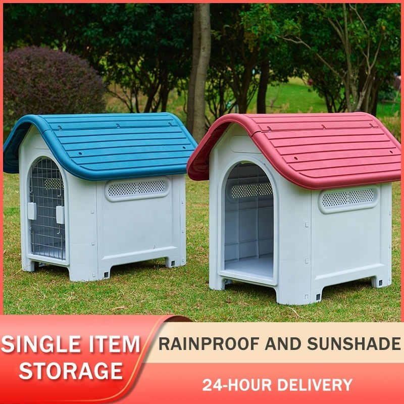 2023  Fashionable Pet Shelter Plastic Insulated Outdoor Large Dog House All Seasons Universal Kennel