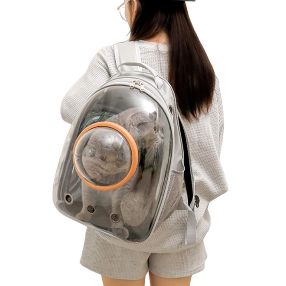 2023 Transparent Breathable Space Capsule Cat Carriers Bag Pet Bubble Backpack for Small Cats Puppies Dogs