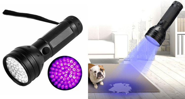 UV Blacklight Flashlight, Super Bright Pet Dog Cat Urine Detector light Flashlight for Pet Urine Stains,