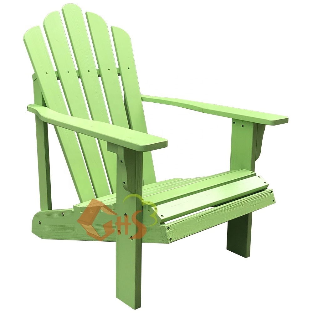 New style Colour outdoor furniture adirondack chair logs wooden comfort adirondack chair