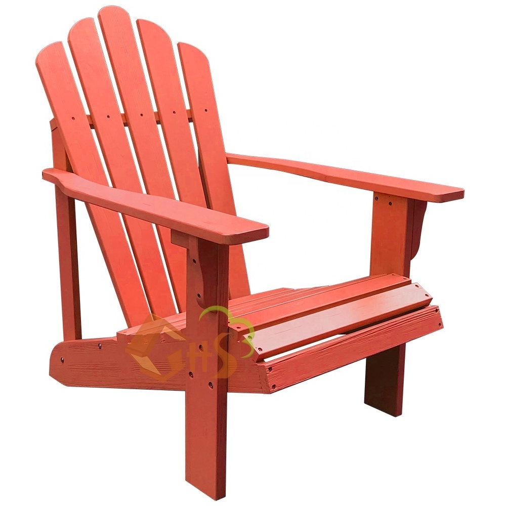 New style Colour outdoor furniture adirondack chair logs wooden comfort adirondack chair