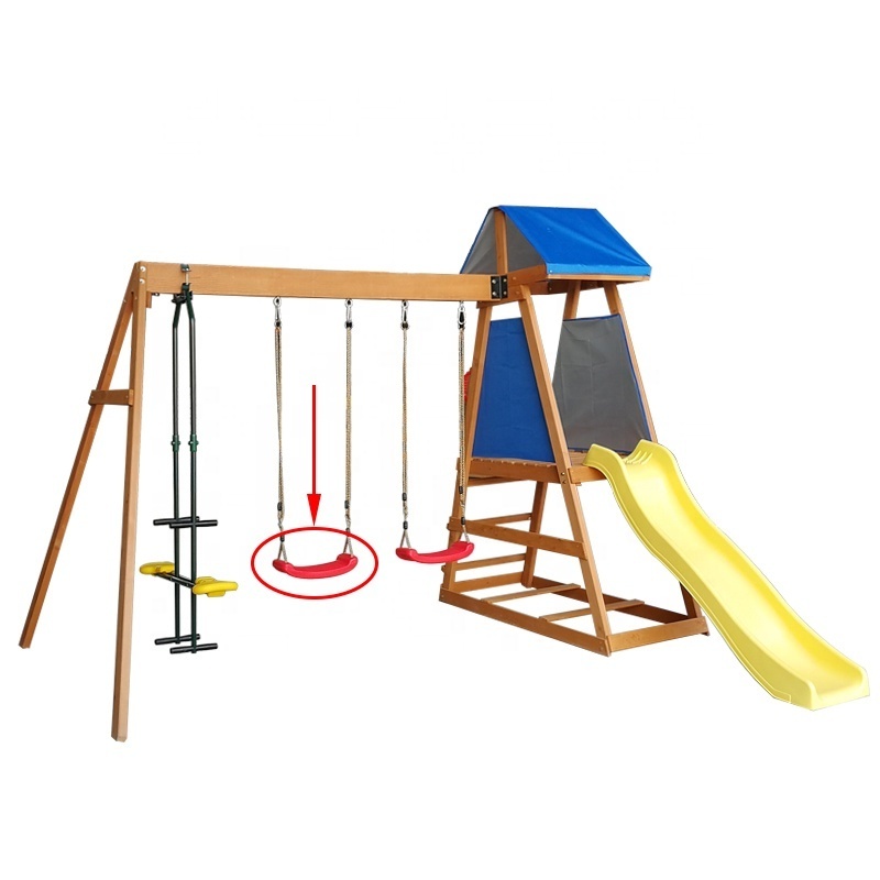 outdoor garden patio children toy amusement kids plastic playground hanging children swing seat set