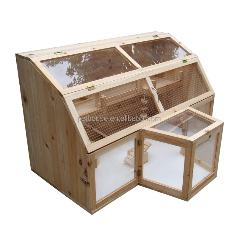 Hamster Cage Wood Carton Box Natural Easy Pet Cages, Carriers & Houses Sustainable Rat Chinese Fir Wood CN;FUJ L120*w90*h75cm